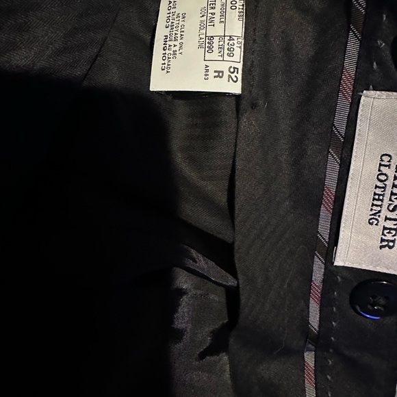 Dress pants like new. Worn one time 52x36 unhemmed - Picture 2 of 3